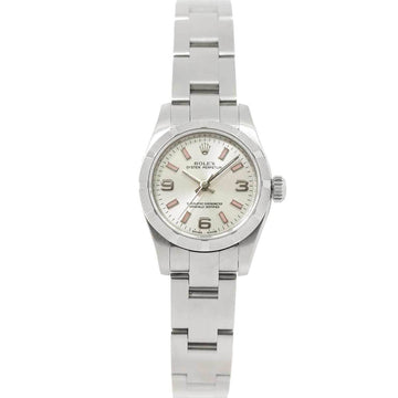 ROLEX Oyster Perpetual 176210 M number Roulette 369 ladies watch silver dial automatic perpetual