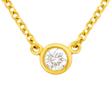 TIFFANY&Co visor yard diamond pendant K18YG necklace Elsa Peretti 45cm
