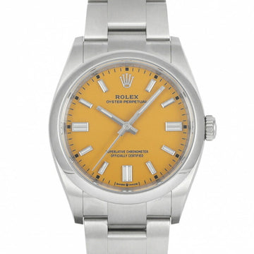 ROLEX oyster perpetual 36 126000 yellow dial watch men's