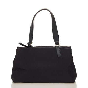 Salvatore Ferragamo Sport Handbag AU-21 9771 Black Nylon Leather Ladies