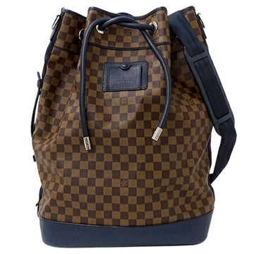 LOUIS VUITTON Bag Damier Men's Rucksack Backpack Sac Marant Blue N41237 Brown for