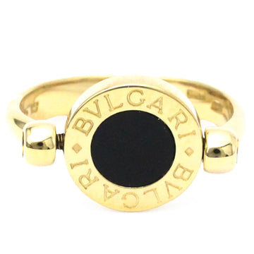 BVLGARI- Flip Ring Yellow Gold [18K] Fashion Coral,Onyx Band Ring Gold