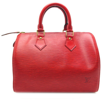 LOUIS VUITTON Speedy 25 Women's Handbag M43017 Epi Castilian Red