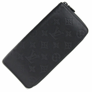 Louis Vuitton Round Long Wallet Monogram Shadow Zippy Vertical M62902 Noir Embossed LV Men's LOUIS VUITTON