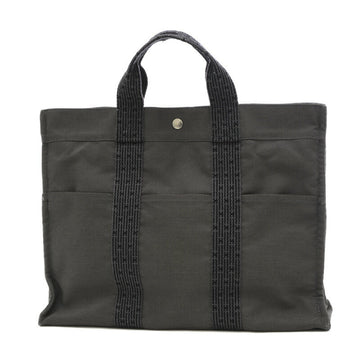 HERMES Aerlein Tote MM Canvas Gray