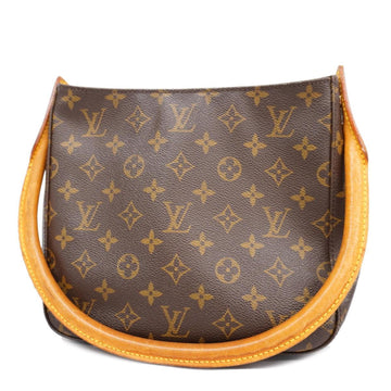 LOUIS VUITTON Shoulder Bag Monogram Looping MM M51146 Brown Ladies