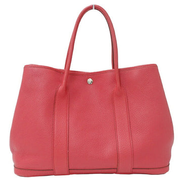 HERMES Garden Women's Negonda Leather Tote Bag Bougainvillier,Pink