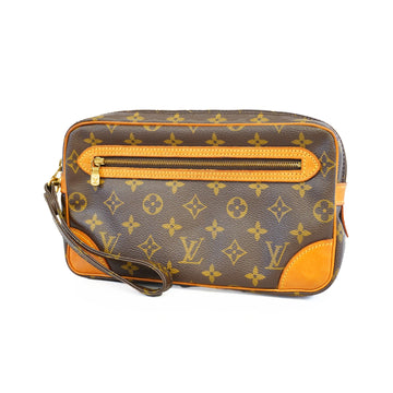 Louis Vuitton Clutch Bag Monogram Marly Dragonne GM M51825