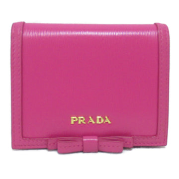 PRADA wallet Pink leather 1MV204