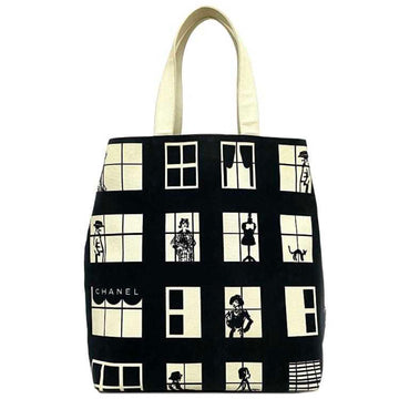 Chanel Tote Bag Windows Mademoiselle Cotton Canvas 8th CHANEL Window Ladies Print