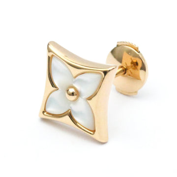 LOUIS VUITTON Color Blossom Star Ear Stud Pink Gold And White Mother-Of-Pearl - Per Unit Shell Pink Gold [18K] Single Stud Earring Pink Gold