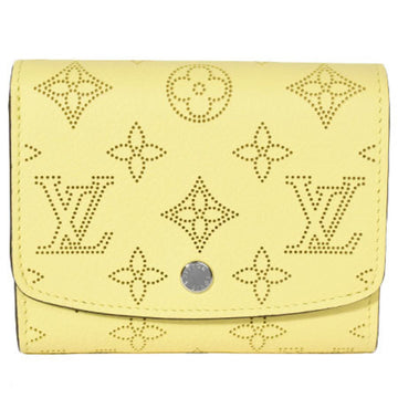 Louis Vuitton Portefeuille Iris bi-fold wallet with coin purse monogram Mahina leather banana M81517 day limited model