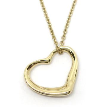 TIFFANY K18YG open heart necklace