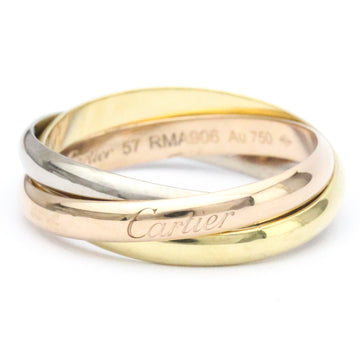 CARTIER Trinity Pink Gold [18K],White Gold [18K],Yellow Gold [18K] Fashion No Stone Band Ring Gold