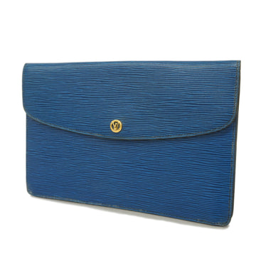 LOUIS VUITTONAuth  Epi Montagne M52655 Men,Women,Unisex Clutch Bag Toledo Blue