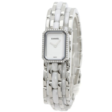 CHANEL H3059 Premiere triple breath diamond watch stainless steel ceramic ladies