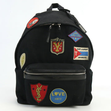 SAINT LAURENT patch backpack 467985 rucksack canvas unisex