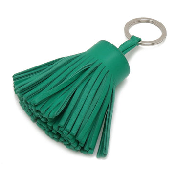 HERMES Carmen Key Ring Keychain Tassel Charm Annemiro Leather Green