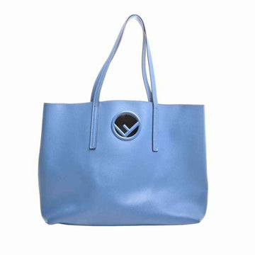 Fendi F is leather tote bag blue
