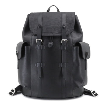 LOUIS VUITTON Epi Christopher PM Backpack Rucksack Leather Noir M50159 RFID