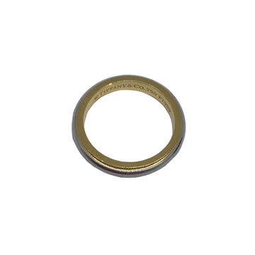 TIFFANY & Co. Milgrain Ring PT950 K18YG Combination Platinum Gold Women's