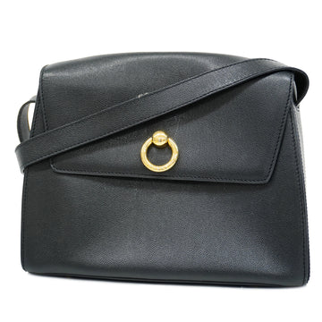 CELINEAuth  Women's Leather Shoulder Bag Black