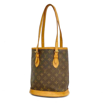 LOUIS VUITTON Tote Bag Monogram Petit Baguette PM M42238 Brown Ladies