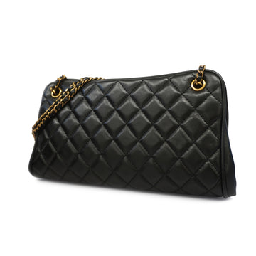 Chanel Shoulder Bag Matelasse Chain Shoulder Lambskin Black