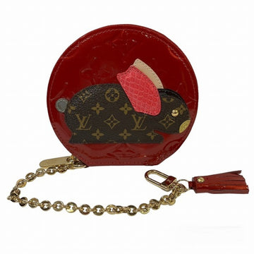 LOUIS VUITTON Vernis Portomone Lapin M91389 Coin Case Women's Wallet