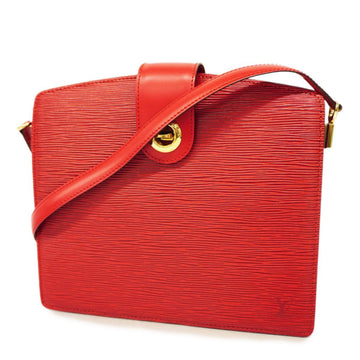 LOUIS VUITTON Shoulder Bag Epi Capuchin M52347 Castilian Red Ladies