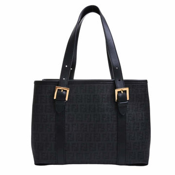 FENDI Zucchino Handbag 8BH237 Black Ladies