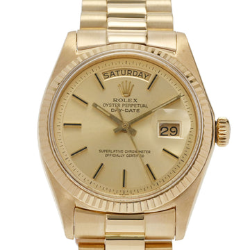 ROLEX Day Date 1803 Men's YG Watch Automatic Champagne Dial