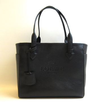 LOEWE Heritage Tote Bag Black Motif Ladies Calf