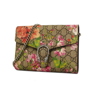 GUCCIAuth  GG Blooms Shoulder Wallet Dionysus Silver Hardware 401231