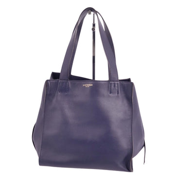 J&M DAVIDSON Bag BELLE Handbag Tote Calf Leather Women's Navy