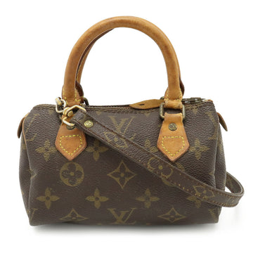 LOUIS VUITTON Monogram Speedy Handbag Pouch Shoulder Bag M41534