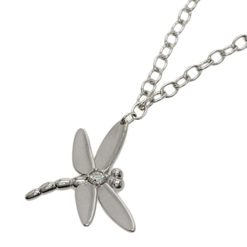 TIFFANY dragonfly 1P diamond necklace K18 white gold ladies &Co.