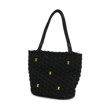 SALVATORE FERRAGAMOAuth  Vara Handbag Women's Nylon Handbag Black