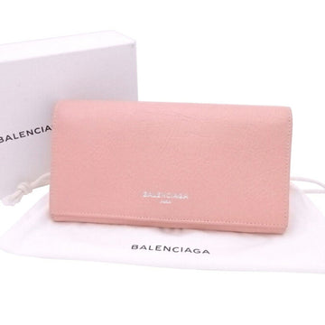 Balenciaga Bi-fold wallet Salmon pink leather Wallet Ladies