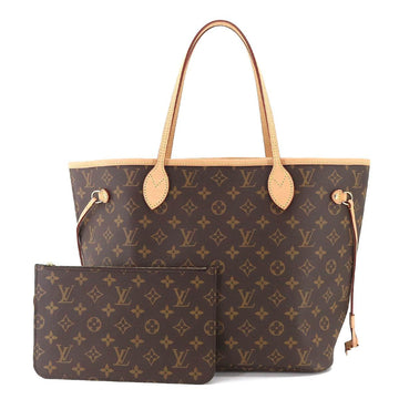 LOUIS VUITTON Monogram Neverfull MM Tote Bag Brown Beige M40995 RFID Gold Hardware