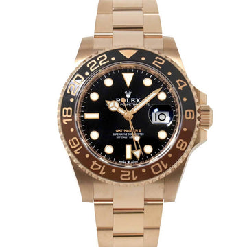 ROLEX GMT Master 2 126715CHNR Random Roulette Men's Watch Date K18PG Everose Gold Solid Automatic