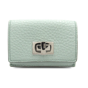 FENDI Three-fold wallet Blue leather