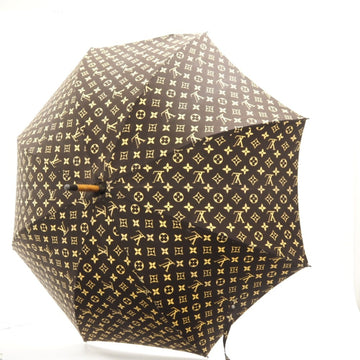 LOUIS VUITTON/ Paraplui Long Umbrella Monogram Brown Unisex