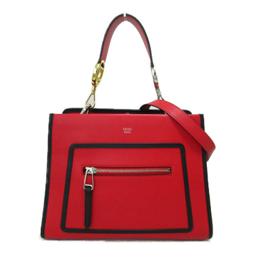 FENDI Runaway Shoulder Bag Red leather