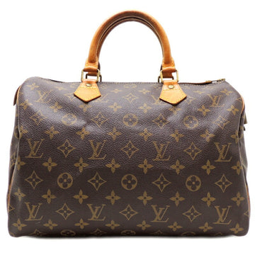 Louis Vuitton Speedy 30 Women's Men's Handbag M41526 Monogram Brown