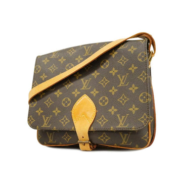 LOUIS VUITTON Shoulder Bag Monogram Cartesier GM M51252 Brown Ladies