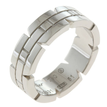 CARTIER Tank Francaise Ring No. 11 18K K18 White Gold Women's