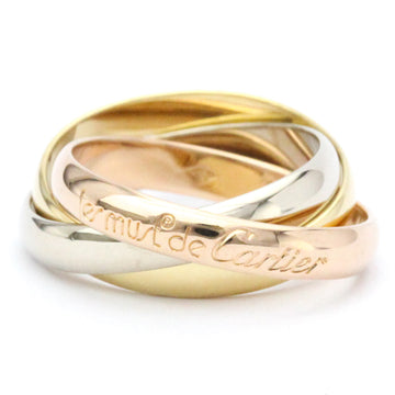 CARTIER Trinity Pink Gold [18K],White Gold [18K],Yellow Gold [18K] Fashion No Stone Band Ring