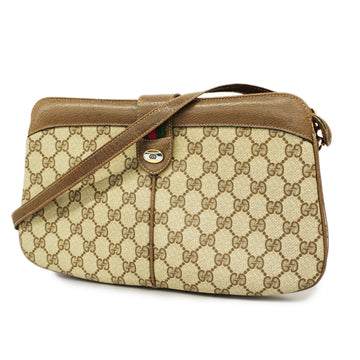 GUCCIAuth  Sherry Line 904 02 043 GG Supreme,Leather Beige,Brown