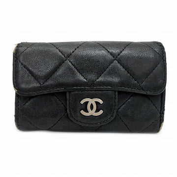 CHANEL Matelasse Cocomark Brand Accessories Key Case Men's Women's